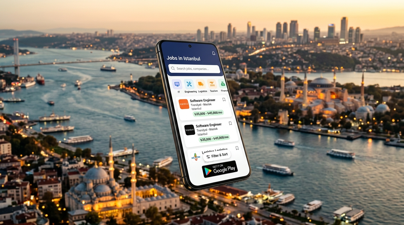 استنبول جابز ایپ (Jobs in Istanbul): ترکی میں روزگار اور کیریئر گائیڈ 2026